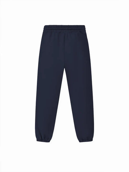 Jogger WE ARE azul marino oversized, vista posterior